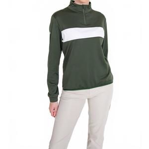 NEW ABACUS ROW club midlayer turtle neck pullover in forest